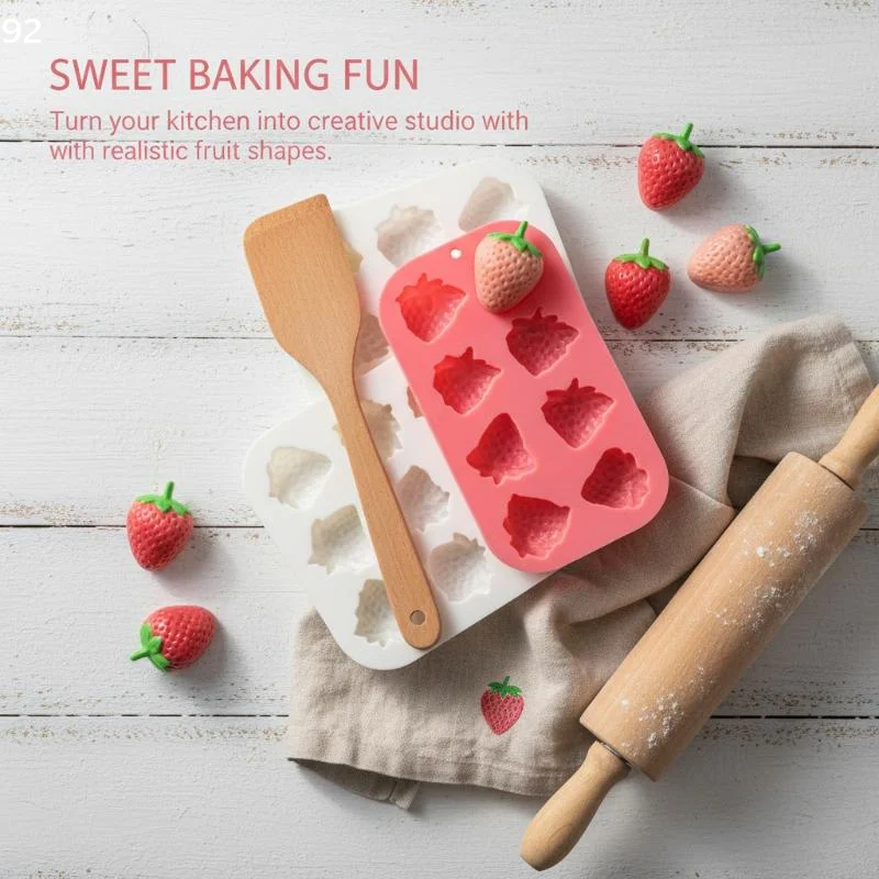 Meyve Çilekli Tatlı Mus Kek Ka - Silicone Mold Baking incelemesi ve fiyatı