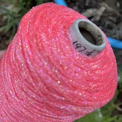 Pure Silk Crystal Hollow Yarn, Bubble Hair Clip, Hand Woven Yarn for Bags, Dolls, Violent Bears, DIY, 250g