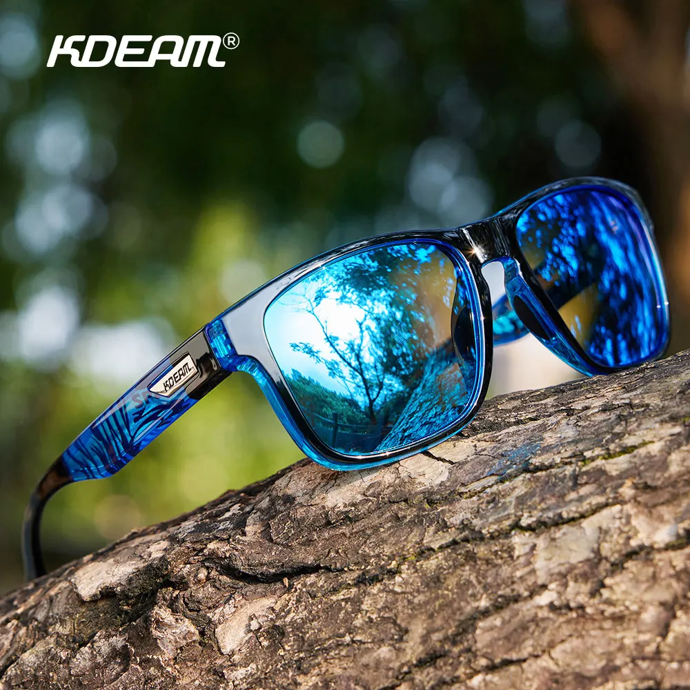KDEAM XL Size Overall Width 155mm Men's Polarized Sunglasses Outdoor Sports Goggles Extra Large Sunglass For Large-Headed