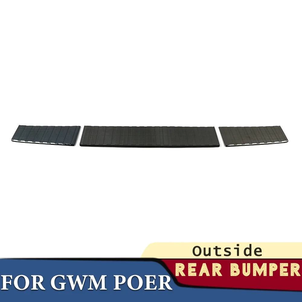 

Trunk Bumper for GWM PAO POER Cannon Ute 2019 2020 2021 2022 2023 2024 Car Accessories Rear Fender Protector Cover Decoration