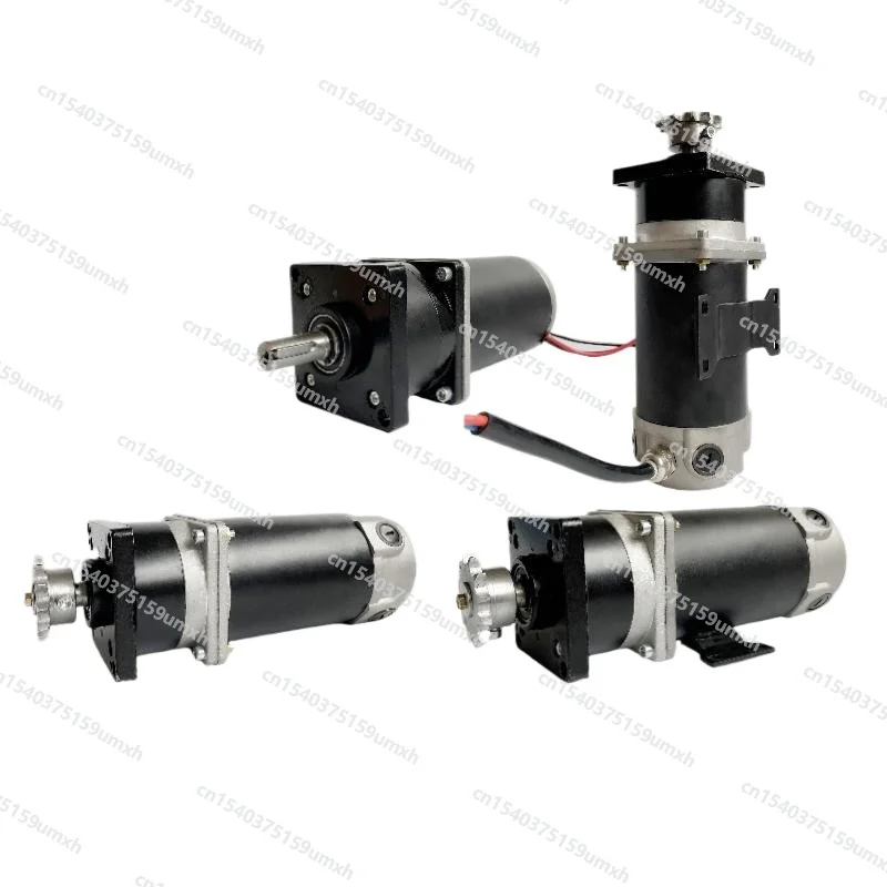 

12V 24V 380W Sowing and Fertilizing Double-box Sprocket Motor High-power DC Motor 90 Planetary Reduction Large Torque
