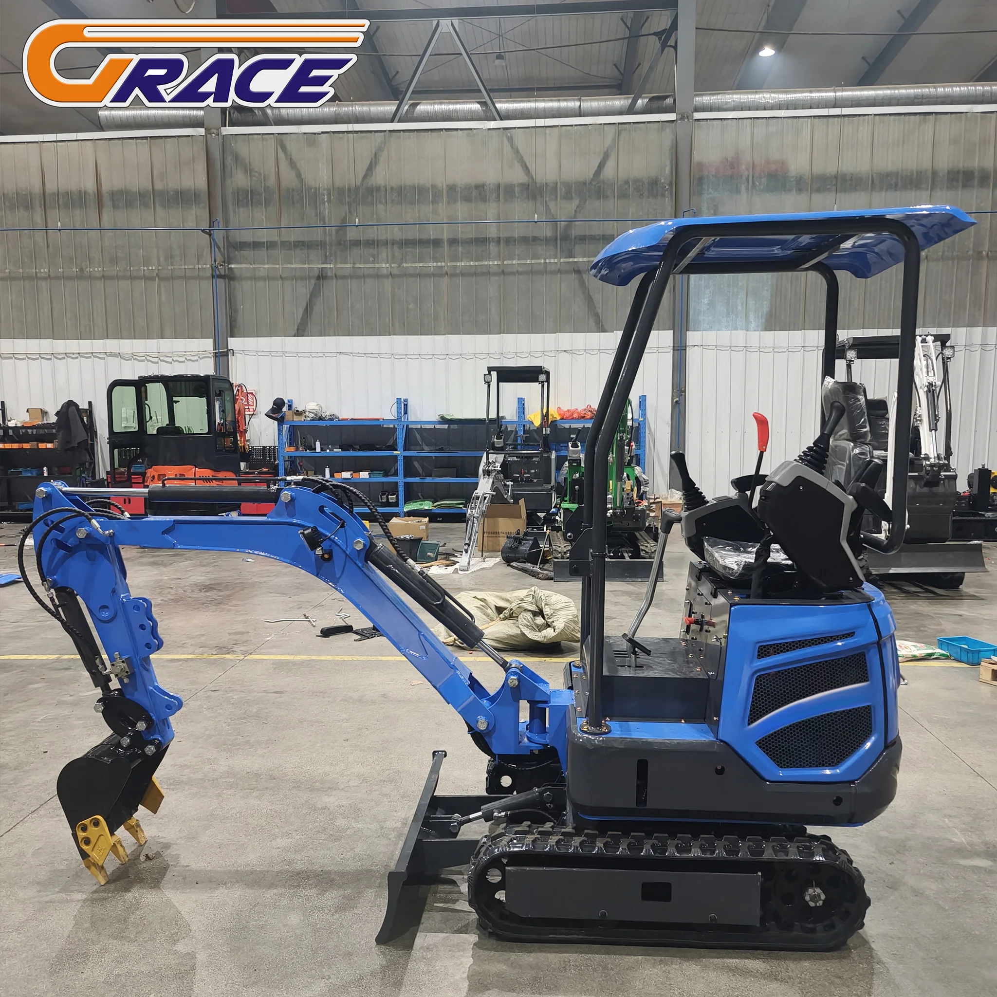 Hot sale 1.8 Ton Excavators EPA Kubota Engine Digger Home Mini Excavators 1ton 1.5tons Small Excavator for Sale
