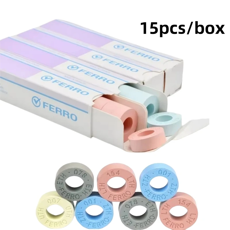 15pcs/Box Dental Lab Temperature Calibration Ring 15pcs for Use in Furnace for Ceramic Firing Furnace Temperature Measuring Tool