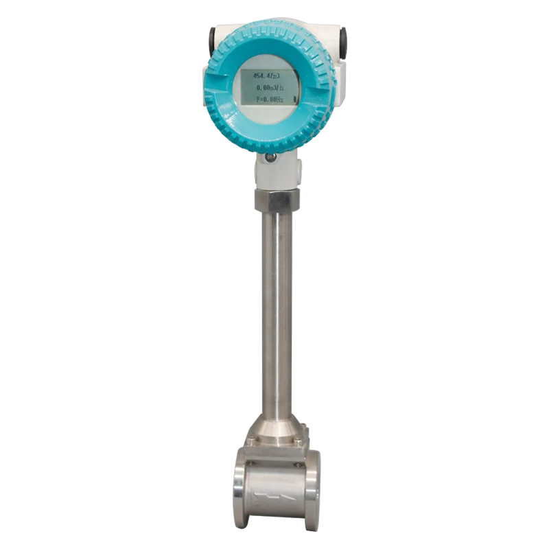 RS485 4-20mA Air Steam Vortex Flow Meter With Temperature And Pressure Compensation Vortex Flow Meter Sensor