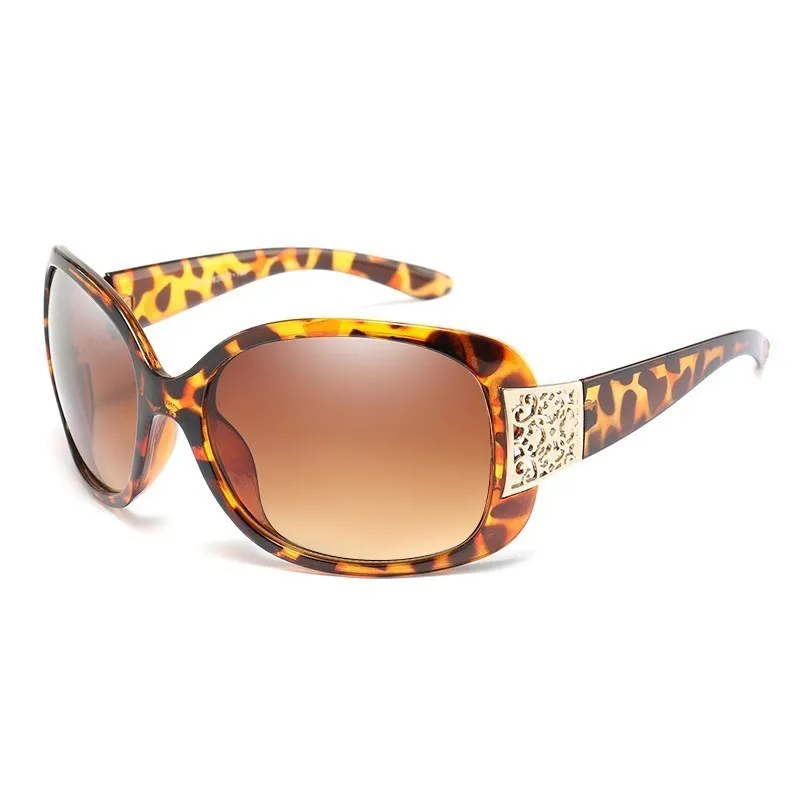 Top Oversized Black Hiking Sunglasses Fashion Women Large Size Big Retro Mirror SunGlasses for Women Lady Female UV400