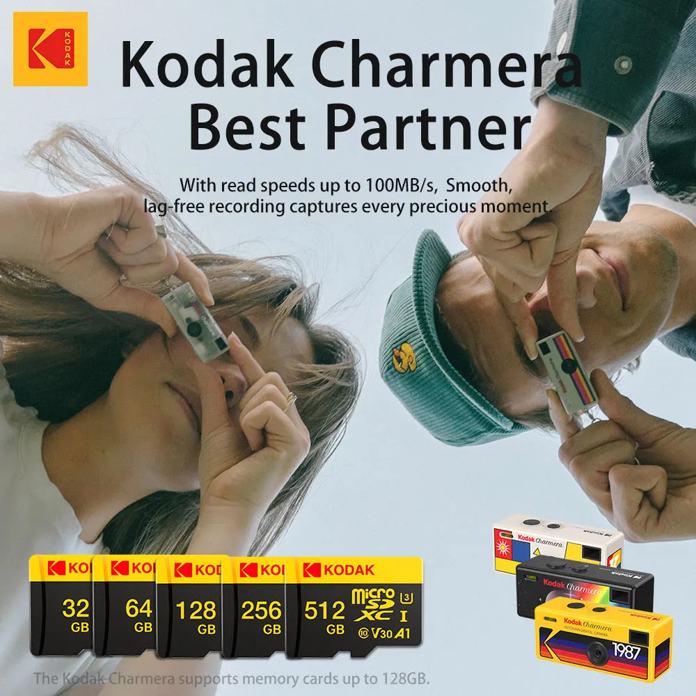 美品【おまけSDカード付64G】Kodak Charmera イエロー Kodak Kodak Charmera + Micro SD Memory Card Bundle! - Service Photo