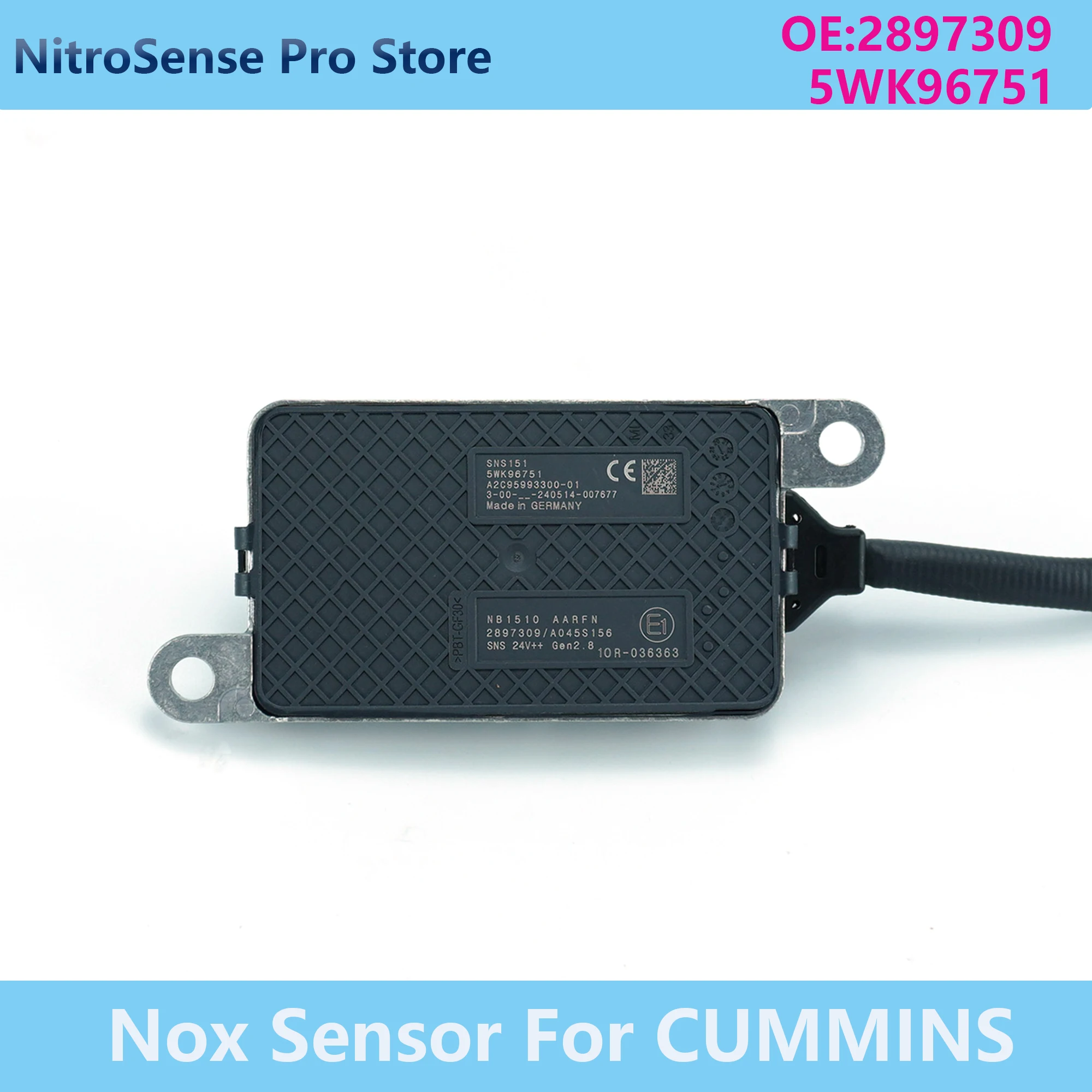 

5WK9 6751 2897309 5WK96751 High Quality New 24V Nitrogen Oxide Sensor For Cummins Car Accessories