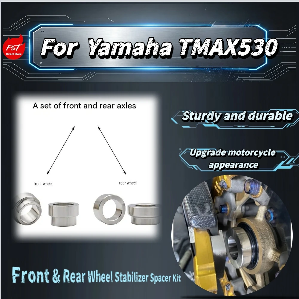 For Yamaha TMAX560 2017‑2023  Front‑Rear Stabilizing Bushing Optimize Axle Support Riding Stability Mod Accessories