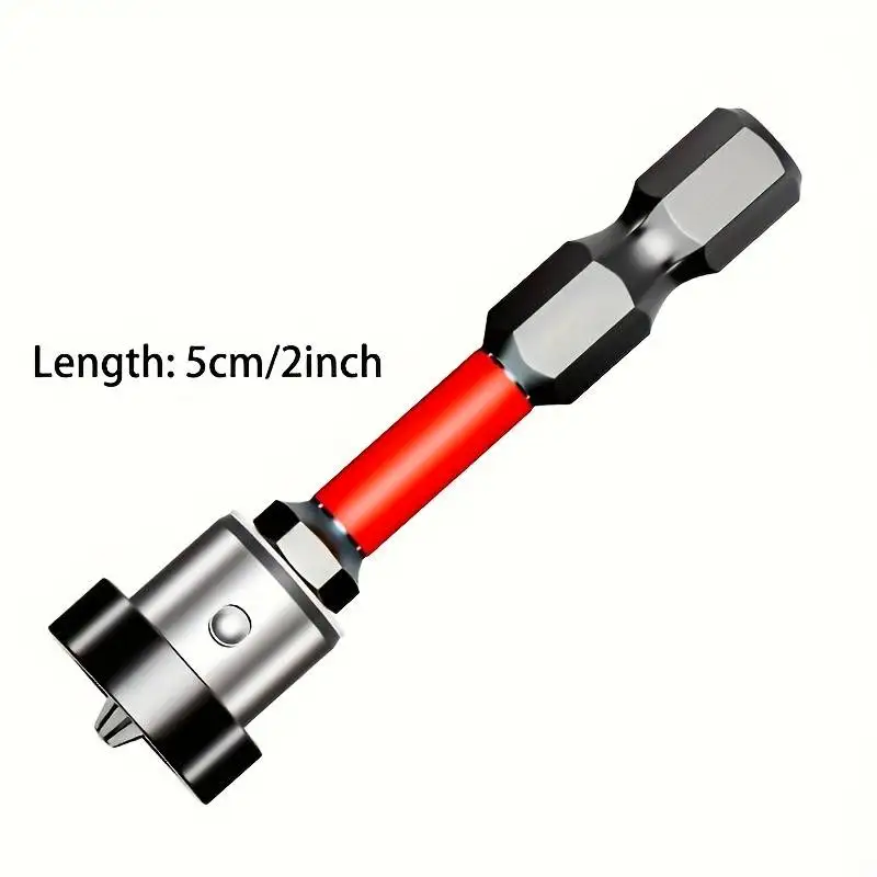 5pcs Heavy-Duty Magnetic Drill Bits, Anti-Slip & Impact-Resistant, Magnetic Tip for Secure Positioning, Oxide Finish