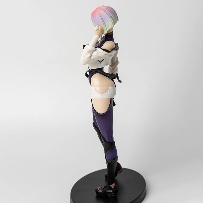 22cm Cyberpunk 2077 Figure FA Lucy Anime Figure Cyberpunk: Edgerunners Figure Model Pvc GK Statue Doll Collection Desk Toys Gift