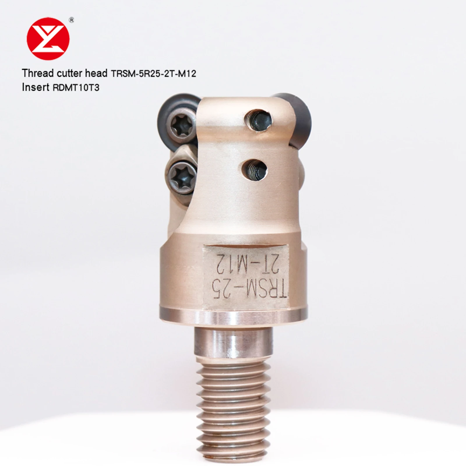 CNC Modular Type Screwed Connection Milling Cutting TRS-5R25-M12-2T Thread Locking Tooth Type Cutter Head Fit Insert RDMT0802