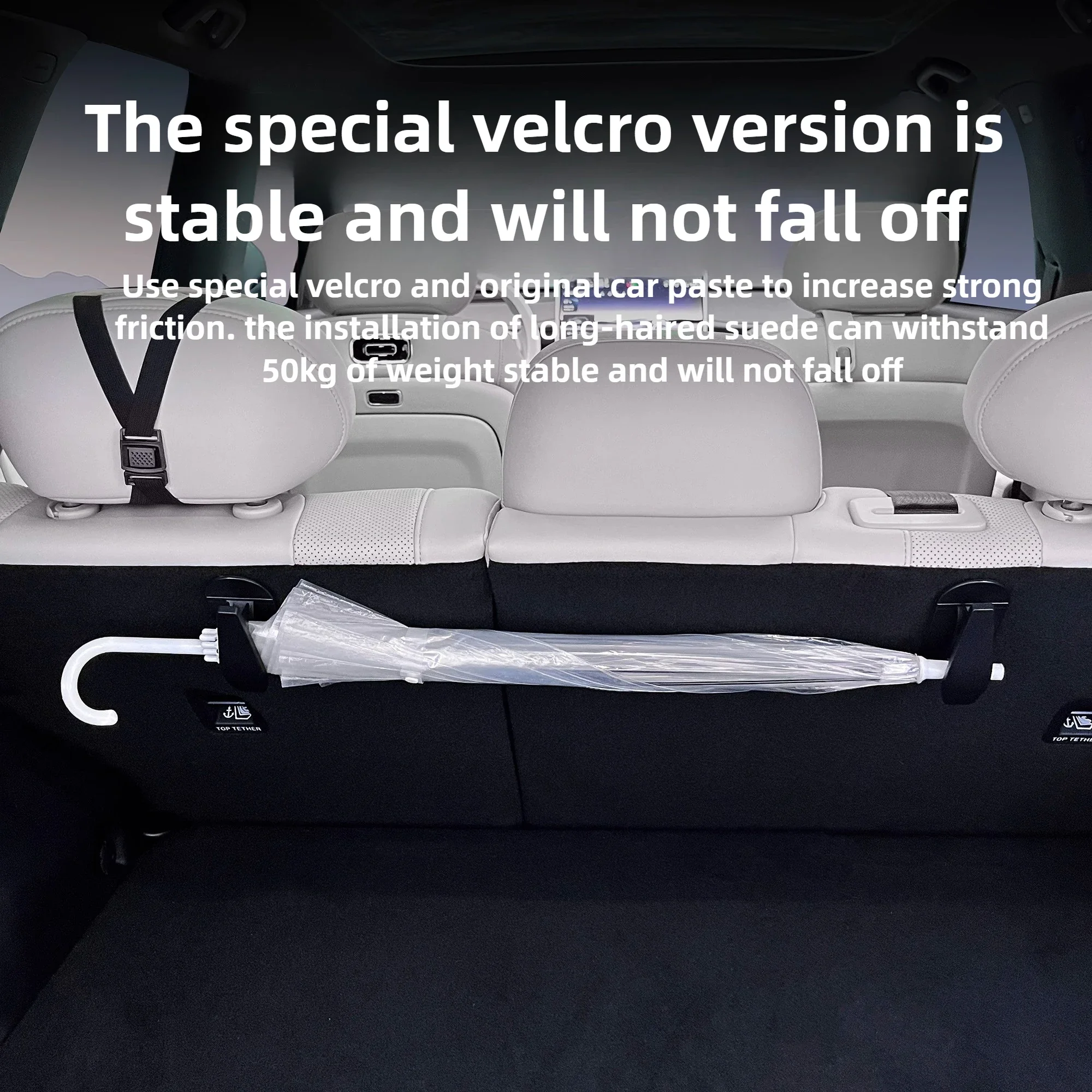 

For Changan NEVO Q07 Car Trunk Storage Umbrella Clip, Car Interior Hanging Hooks Convenient Car Umbrella Clips Auto Fastener