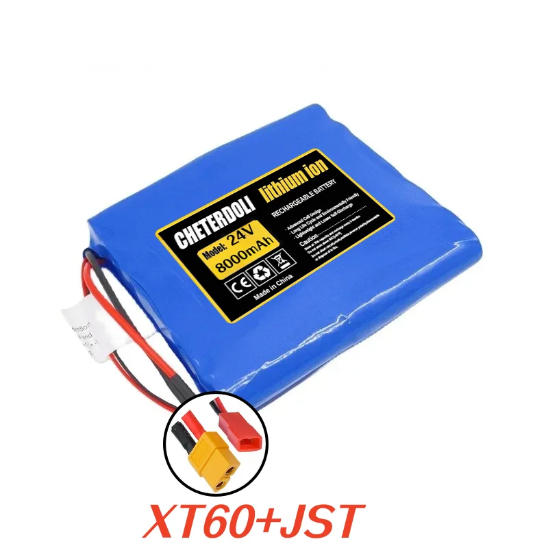 High Capacity 24V 8000mAh 7S2P 18650 Lithium Battery for Mini ,Compatible with 25.2V 29.4V Unicycle, Rechargeable Battery Pack