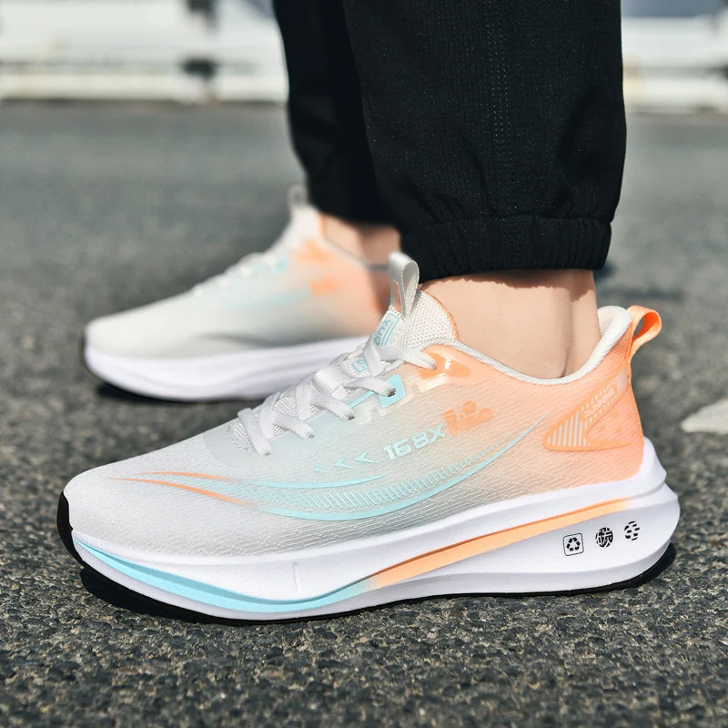 

Men's Shoes Breathable All-match Mesh Shoes Sports Carbon plateShoes Men's All-match Wear-resistant Running Shoes for Men