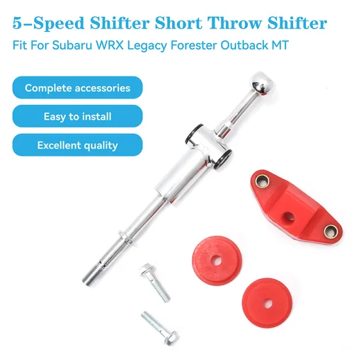 Imagen 1 del producto Kit de bujes y palanca de cambios corta de 5 velocidades para Subaru WRX Legacy GT Forester Outback 08-14, accesorios para coche