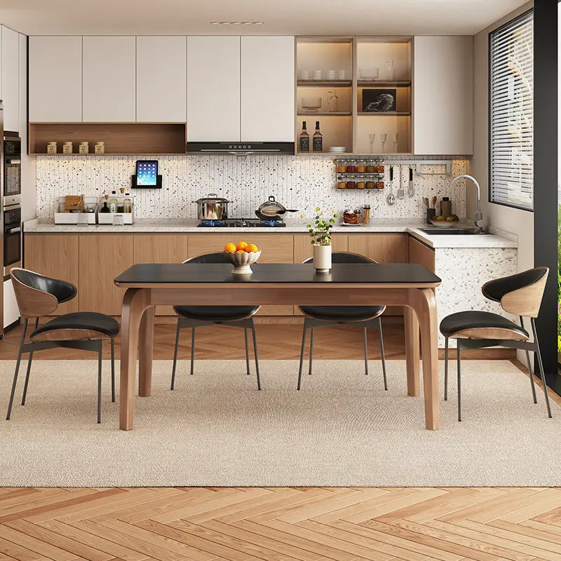 Home Modern light luxury rock plate dining table pliante dinner tables hotel Kitchen furniture rooms Sedentary coffee tables