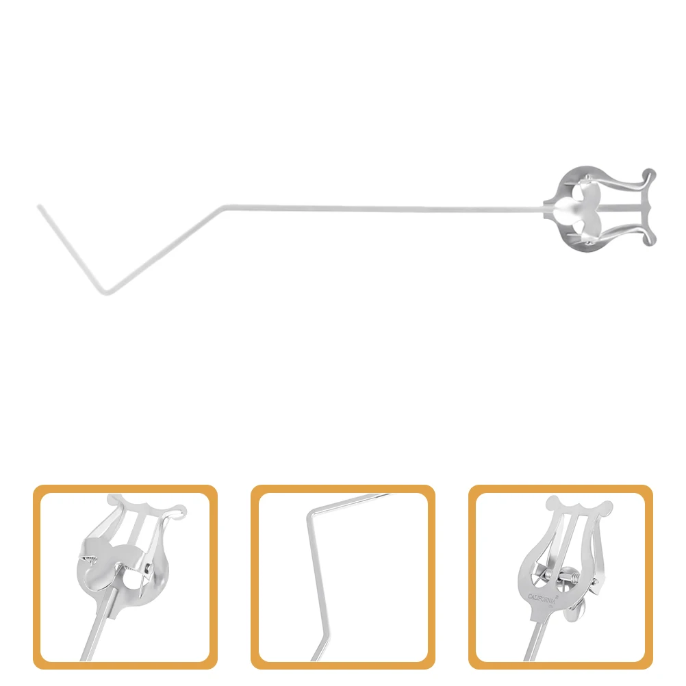 

Piccolo Music Clip Portable Sheet Stand Durable Metal Clamp Flip Folder For Clarinet Flute Silver Easy Carry Travel Replacement