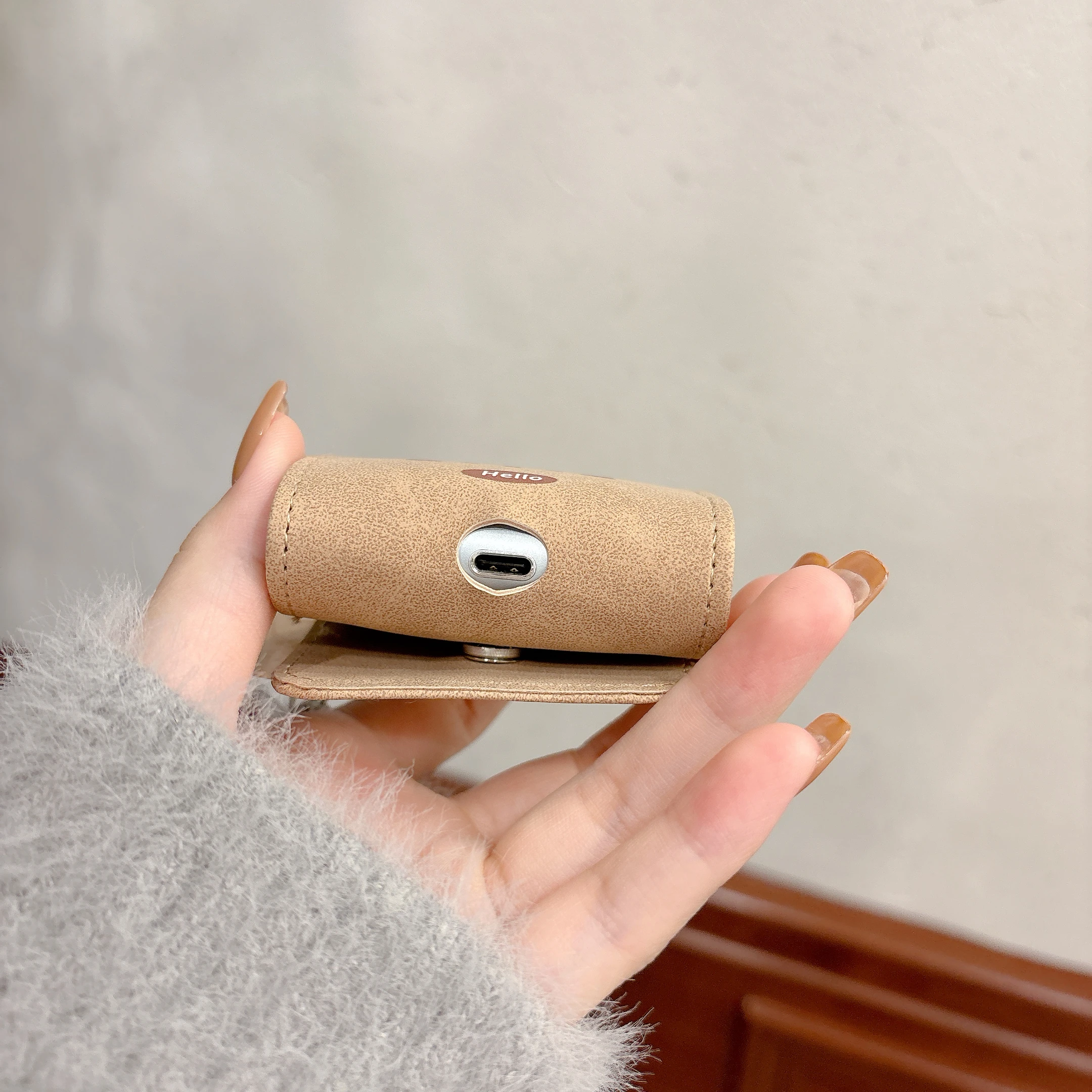 Leather Style Sanrio Hello Kitty Earphone Case For Airpods 4/2/3/1 Retro Style Anti-drop Protective Cover For Airpods Pro Pro2