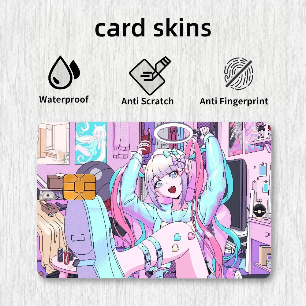 Needy Streamer Overload Card Stickers Credit Card DIY Card Protector Stickers Waterproof Film Skin Cover