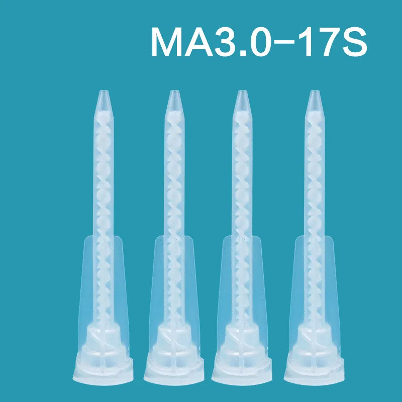 

Free Shipping 50Pcs MA3.0-17S Bayonet AB Static Mixing Tube AB Mixing Tube Spiral Tube Mixing Nozzle AB Dispensing Head