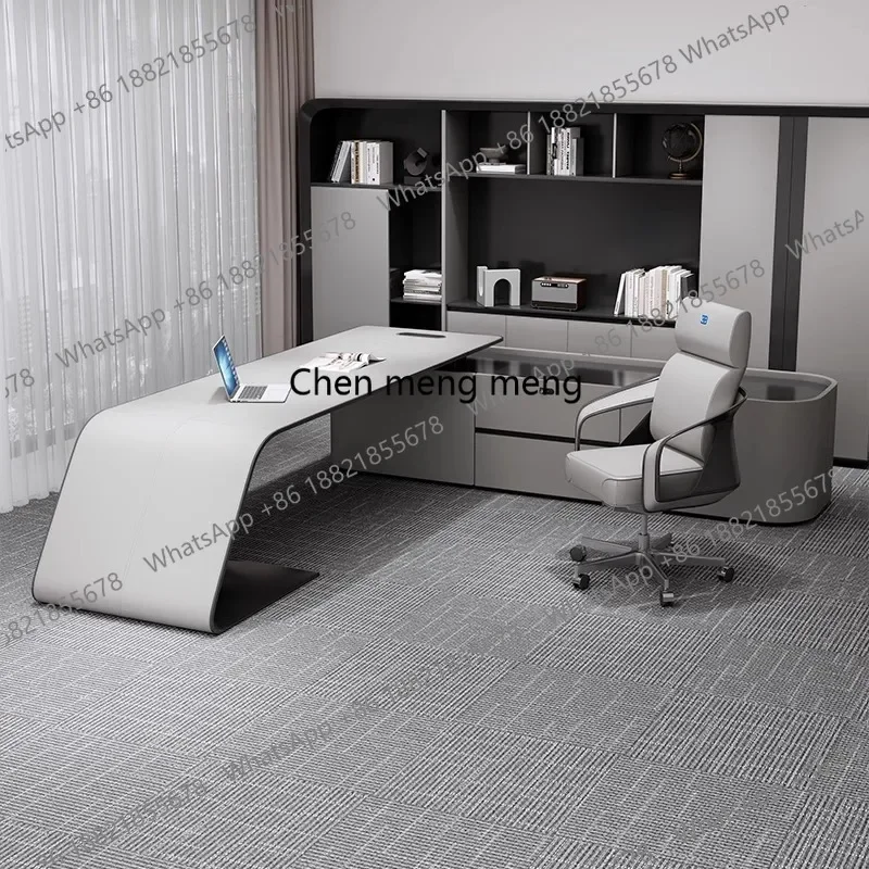 

Hot sales Bedroom L Shape Luxury Executive Desk Drawers Storage Bureaux Writing Desktop Computer Modern Mesa De Escritorio Home