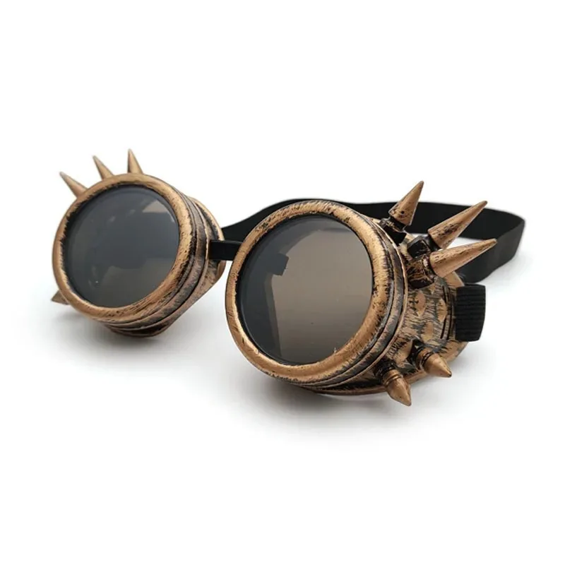 Vintage Steampunk Brille Heavy Metal Fahrerbrille Eclipse Linsen Erwachsene Gothic Stil Helme Cosplay Halloween Dekorationen – Detail 11