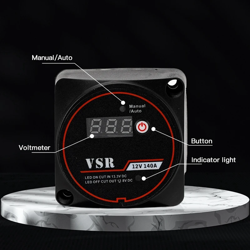 Smart Dual Battery Smart Isolator Split Charge Relay VSR Split Charge For Campers Car RV