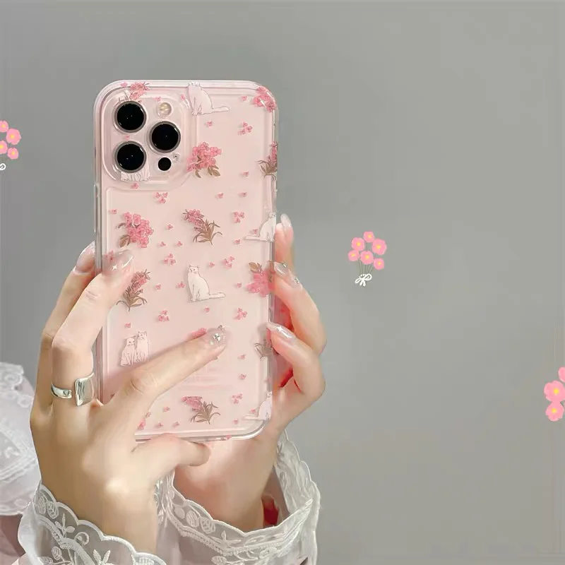 J92 Fall Prevention Cushion สำหรับ IPhone 11 12 13 14 Pro Max 6 6S 7 8 Plus X XR XS สูงสุด12 Mini Case DIY Soft TPU Cover