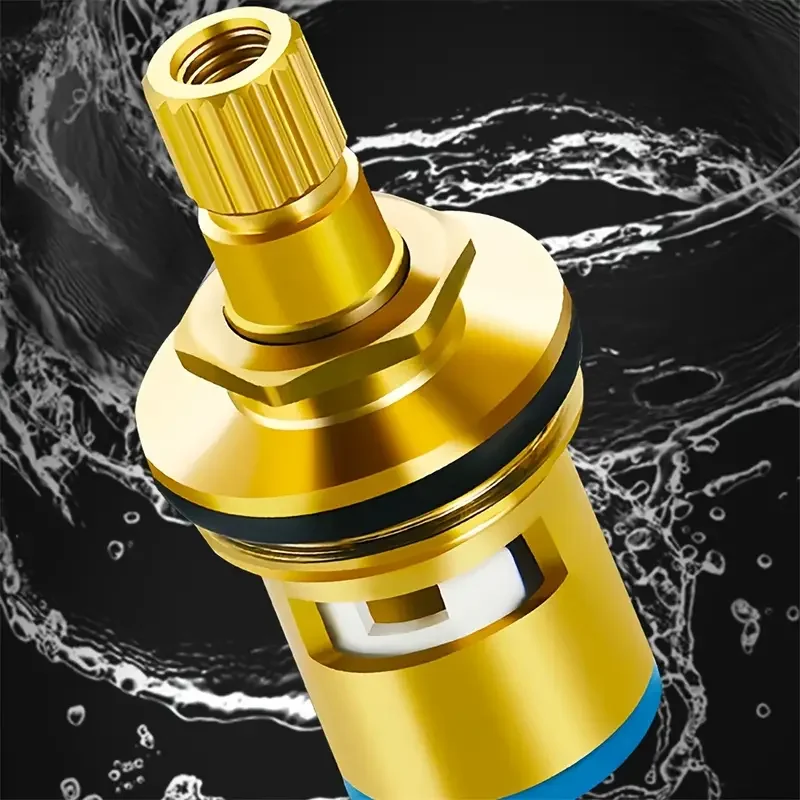 

Brass ceramic faucet valve core, inner core of kitchen and bathroom single hot and cold universal quick-boiling faucet