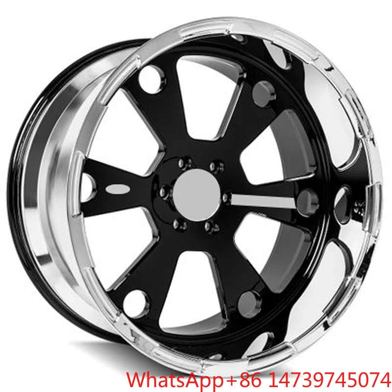 High Strength Durable Deep Dish Forged Wheels 20 21 22 23 24 26 Inch Black Face Polished Multi-spokes Car Rim For Jeep WranglerF