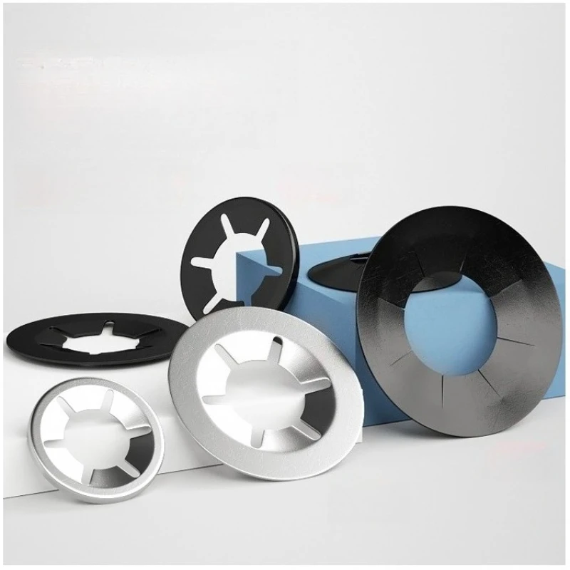 M2 ~ M12 65Mn 304Stainless Steel Fix Clip Tooth Star Lock Washer Push-on Washers for Round Shaft Bearing Clamp Retaining Ring