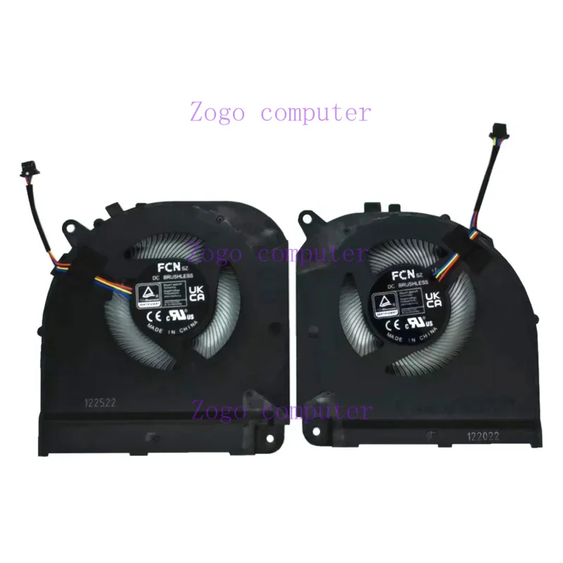 

NEW laptop CPU GPU cooling fan FQ6S FQ6R DFSCL42P16593A DFSCL42P06593A DC12V 0.6A