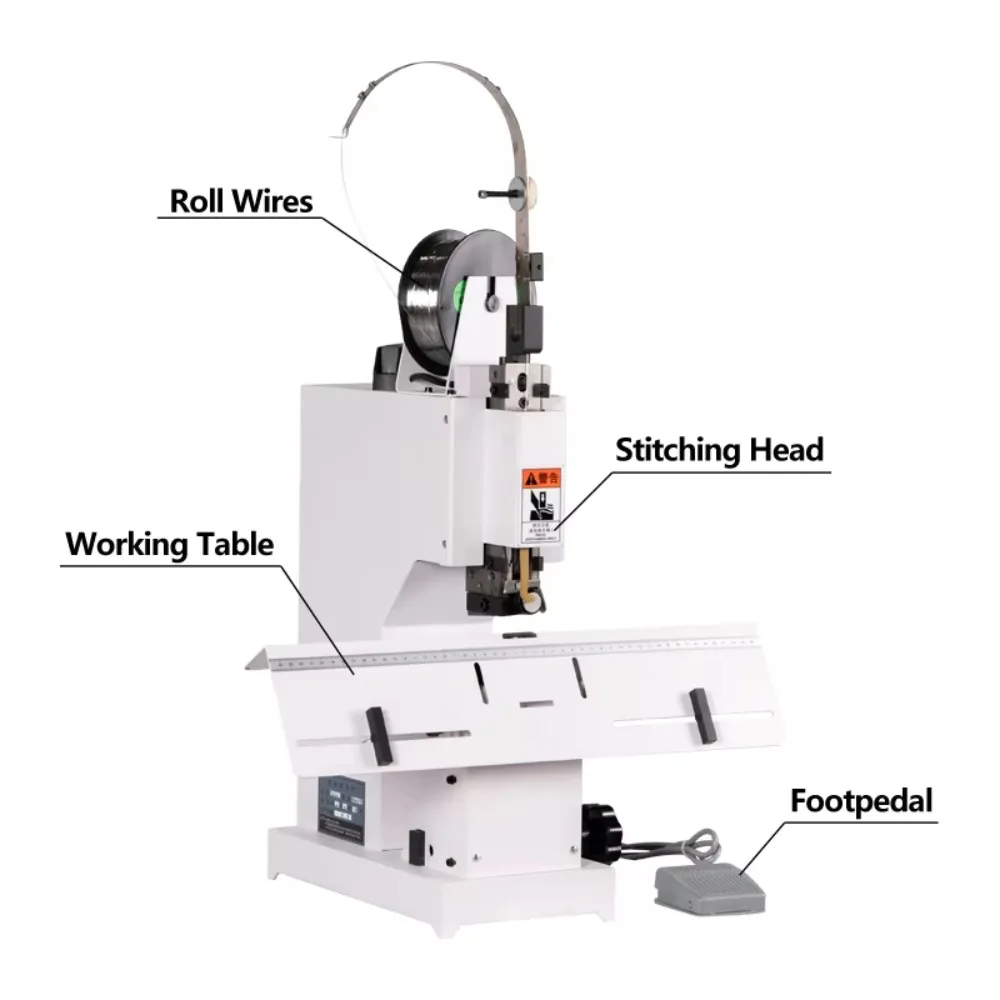 Quality Assurance Wholesale Heavy Duty Single Head Book Saddle Stitch Booklet Binding Machine