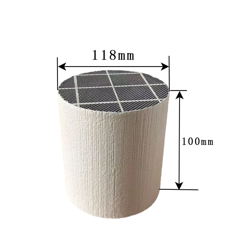 118x100mm DPF SIC-Kern Siliziumkarbid Schwarzer Rauchabgasfilter Auto-Zubehörteil für Verbesserte Effizienz