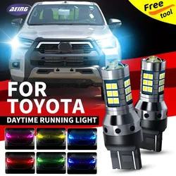 2pcs Car LED Blub Daytime Running Light DRL Canbus Error Free For toyota HILUX VIII Pickup N1 2015 2016 2017 2018 2019 2020