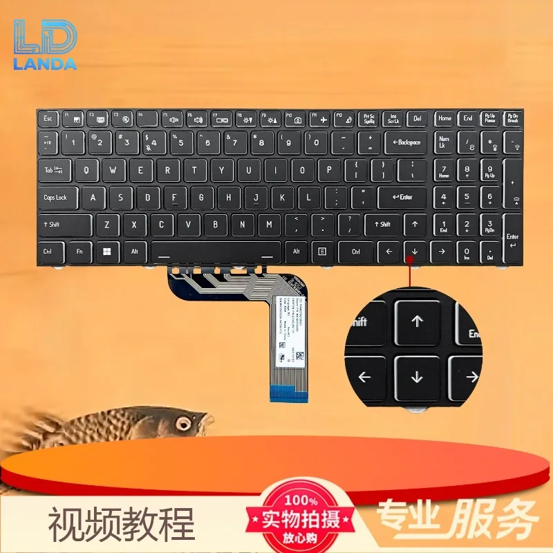 Laptop Replacement Keyboard Compatible with SH15-51-7G41 5G21 N23J8 N24JC1, Durable Ergonomic Keycaps Comfortable Typing Replace