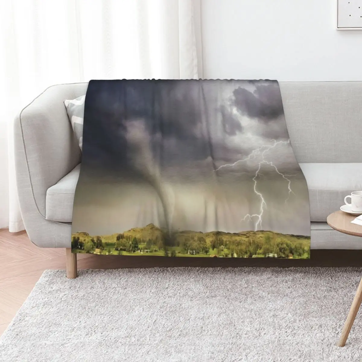 Tornado storm Throw Blanket Blankets For Baby Flannels Summer Beddings Picnic Decorative Beds for sofa Blankets