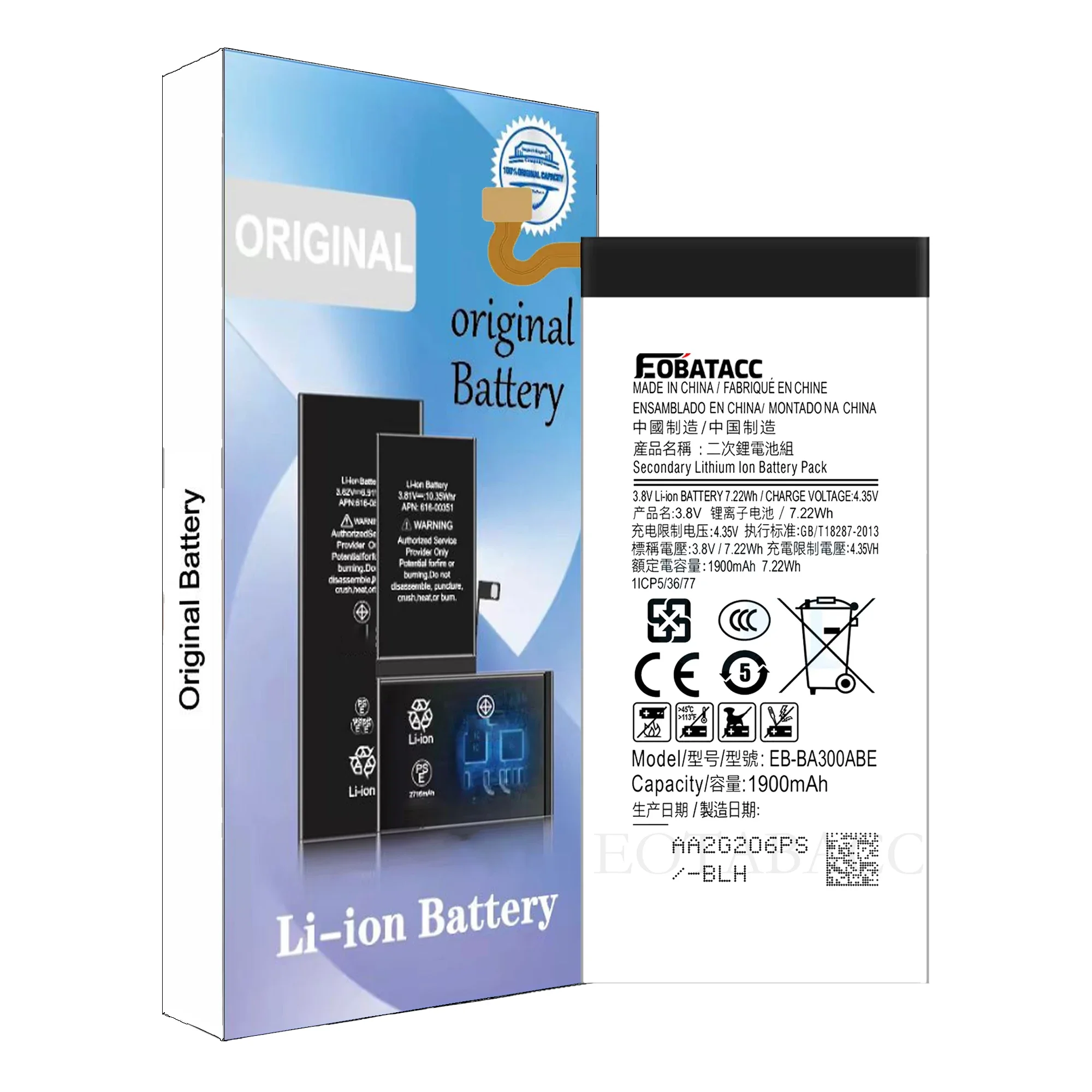 EOATABACC Gloednieuwe EB-BA300ABE Vervangende Batterij Voor Samsung Galaxy GALAXY A3 A300 A3000 A3009 A3-2015 Batterijen Gereedschap