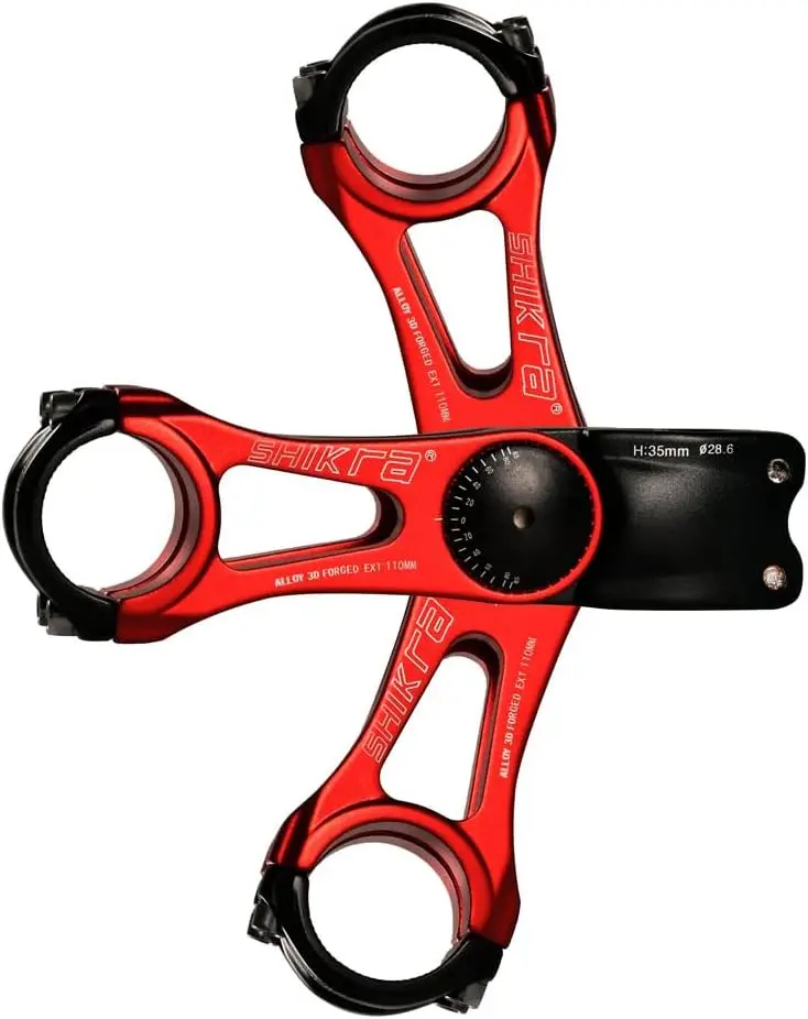 Bicycle Stem Mountain Bike Handlebar Height Adjuster Adjustable Angle Riser Bicycle Parts 31.8x90/110/145mm Adjustable Stem