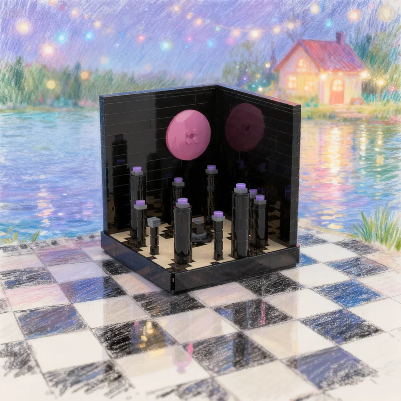 

281pcs MOC My World End Storms Illuminating Model Building Blocks Architecture Creative Toys Christmas Gifts Idea Education