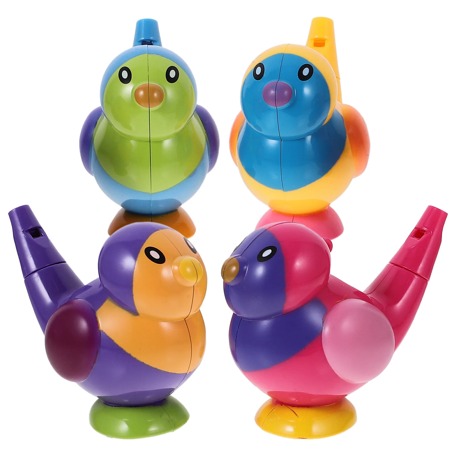 

4 Pcs Bird Whistle Kids Toy Plastic Children Childrens Toys Bath for Infant Water Play Small Mini Baby Shower Take Squeaky