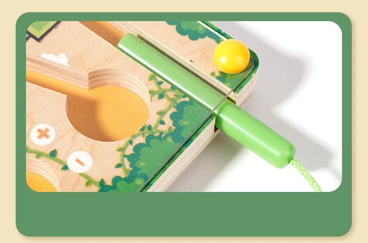 Magnetische Sortierspiele Montessori Puzzle Spielzeug Labyrinth Bord Lernen Farbe Zählen Anzahl Klassifizierung Holz Lernspielzeug – Detail 10