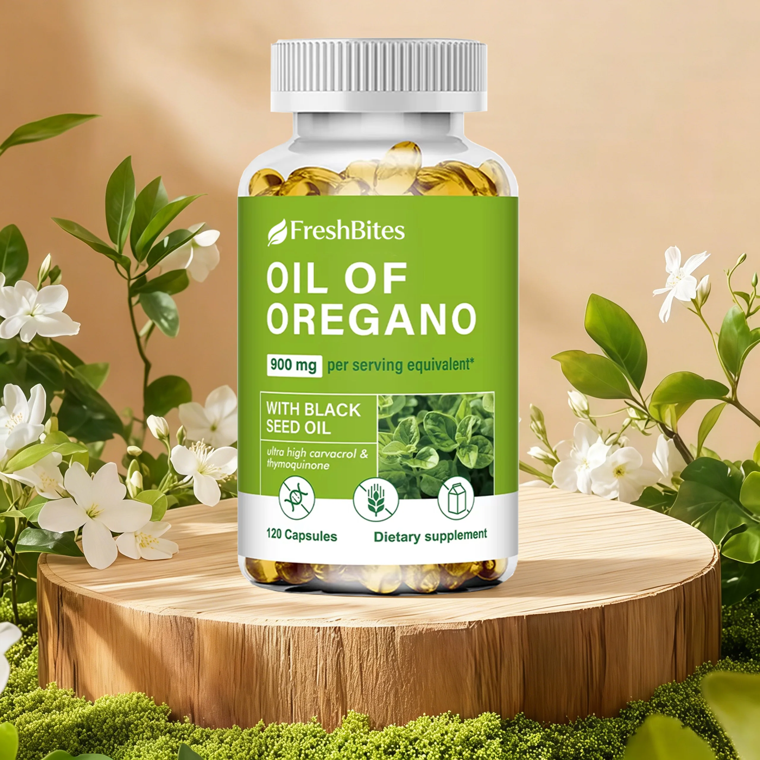 Aceite de orégano - Promueve la digestión e intestinalidad, equilibra la flora intestinal, la circulación sanguínea y el sistema inmunitario