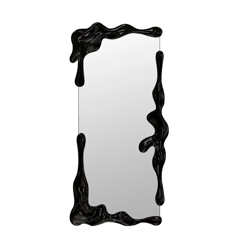 

Internet celebrities ins full-length mirror special-shaped floor full-length mirror French simple fitting mirror creative