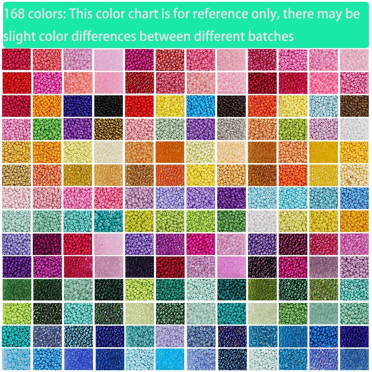 24 Grid 3mm Boxed Glass Rice Beads Set of 7 Colors And Styles for DIY Jewelry Making Charm Bracelets And Necklaces