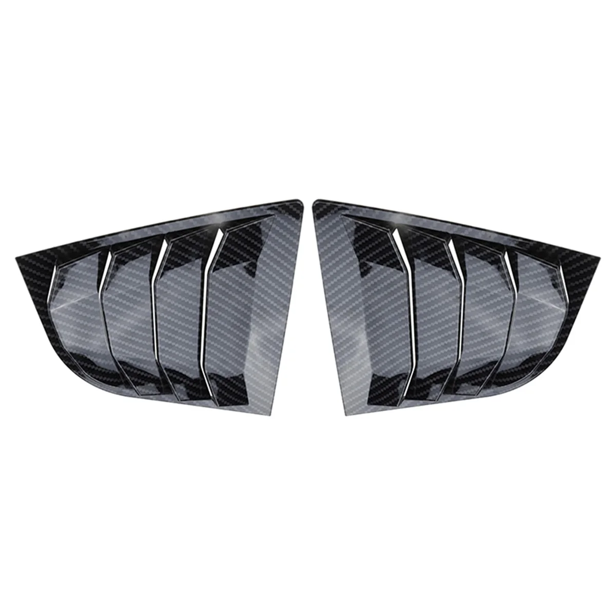 1Pair Rear Side Window Louver Spoiler Panel 1/4 Quarter Cover for Kia Cerato Sedan