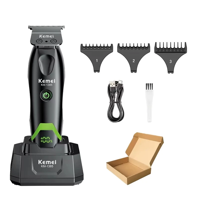 Kemei Professionele Elektrische Haarkapper Oplaadbare Heren Scheerapparaat Draadloze Barbiermachine KM-1386 KM-1385 KM-3383