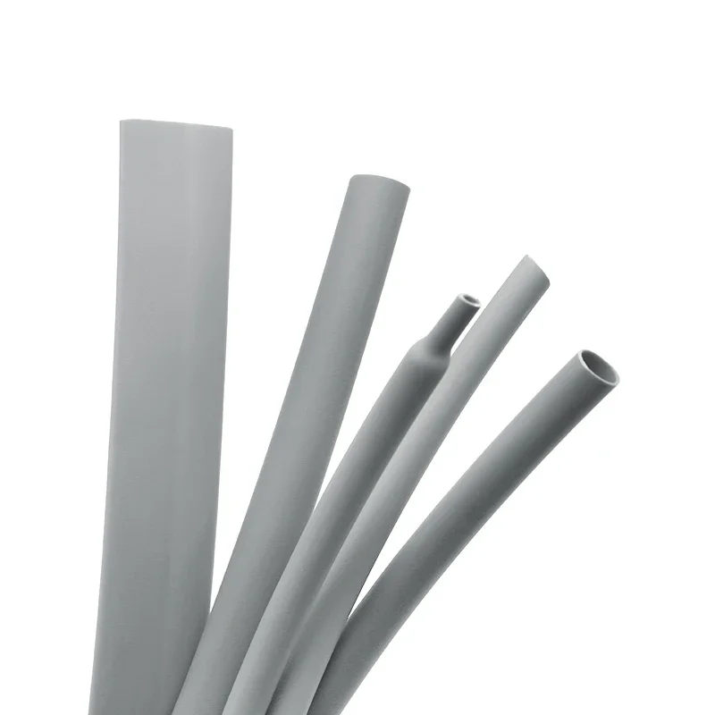 Grey 3:1 Heat Shrink Tube Double Wall With Glue Cable Sleeving Diameter 2.4/3.2/4.8/6.4/7.9/9.5/12.7/15.4/19.1/25.4/30/39/50mm