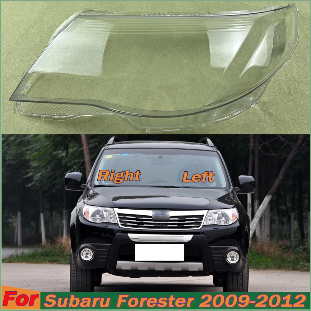 

For Subaru Forester 2009 2010 2011 2012 Headlamp Transparent Shell Lampshade Lamp Shade Front Headlight Cover Lens Plexiglass