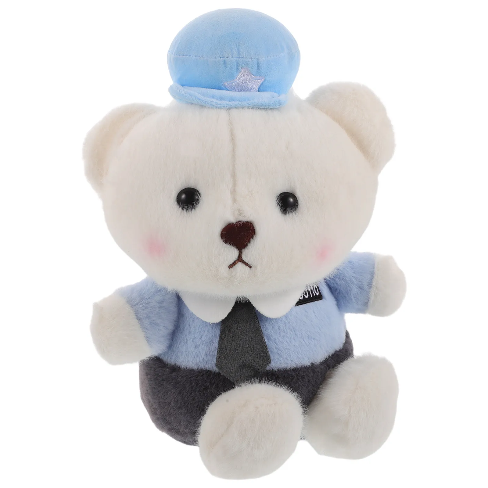 

Police Bear Cartoon Soft Stuffed Animal Cute Birthday Gift for Children Bedtime Comfort Traffic Safety Roleplay